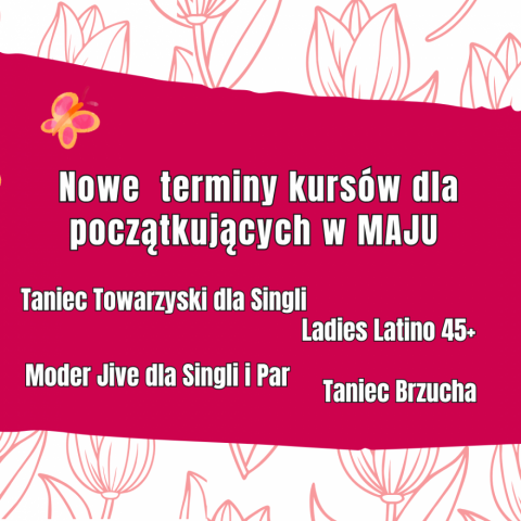 Zapraszamy na nowe kursy tańa w parach dla Singli i Par oraz solo dla kobiet!