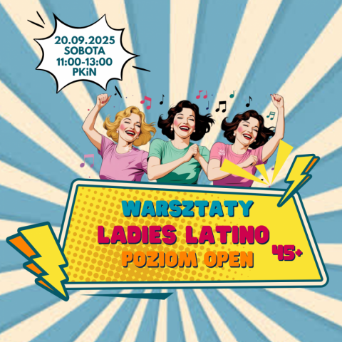 Wakacyjne warsztaty Ladies Latino 45+ z Beatą Wójcicką poziom <span class=