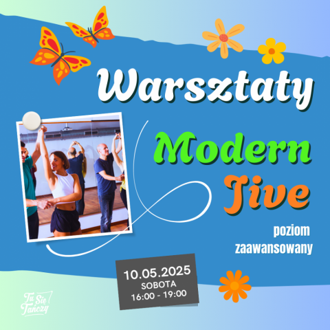 Warsztay MODERN JIVE poziom zaawansowany z Beatą Wójcicką 10.05.2025