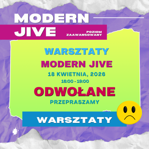 ODWOŁANE Warsztaty Modern Jive z Beatą Wójcicką