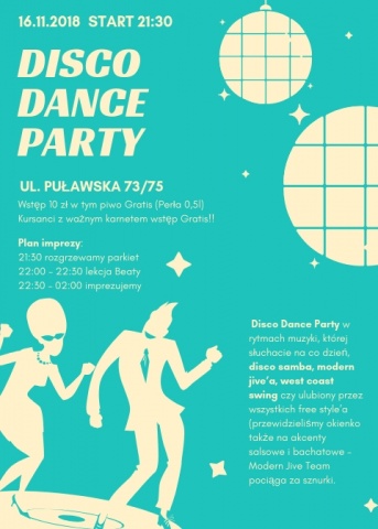 Disco Dance Party 16.11.2018 r.