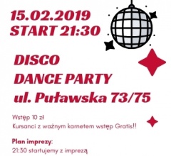 Disco Dance Party 15.02.2019 r.